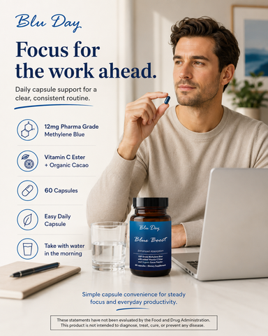 Blue Boost — Daily Methylene Blue Support in One Capsule (60 Count)