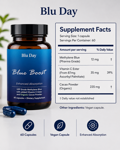 Blue Boost — Daily Methylene Blue Support in One Capsule (60 Count)